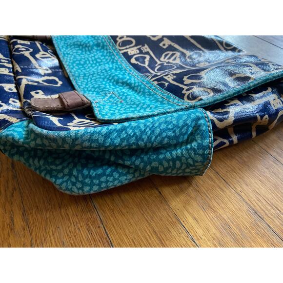 FOSSIL Key-Per Colorful Navy Messenger Bag - Picture 3 of 16
